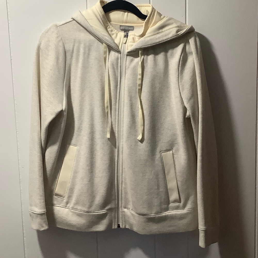 Talbots Off-White Zip-Up Jacket